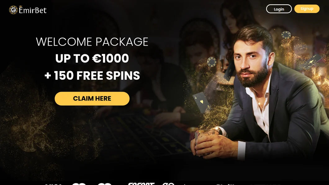 Emirbet welcome package up to 1,000 euros plus 150 free spins, shown from the UAE on 22 October 2026